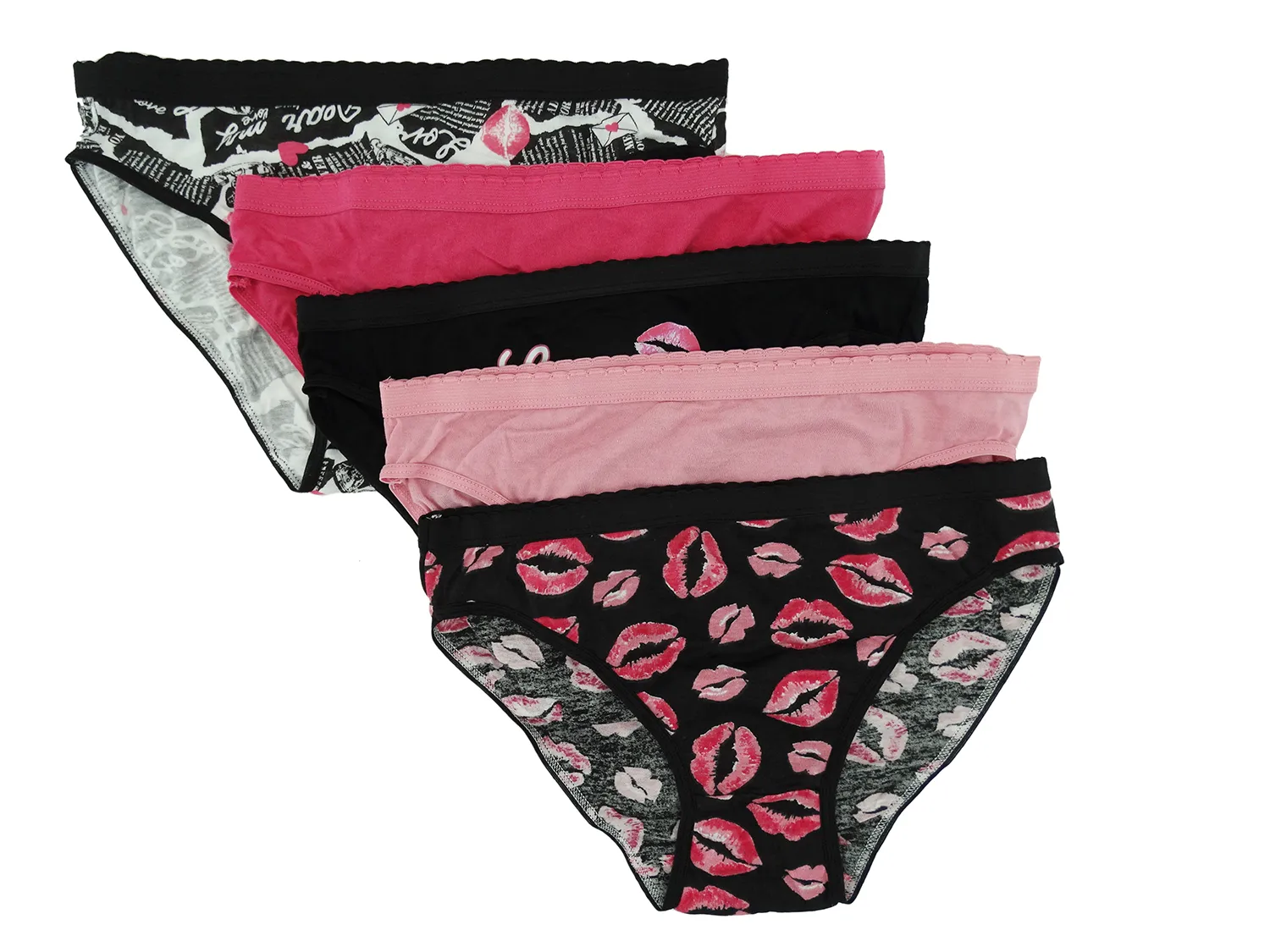 5pkhc1048, Lady Princess Ladies 5pk Panties- (S-XL)