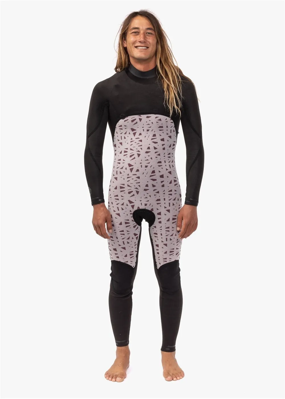 7 Seas 3-2 Full Chest Zip Wetsuit, BLK