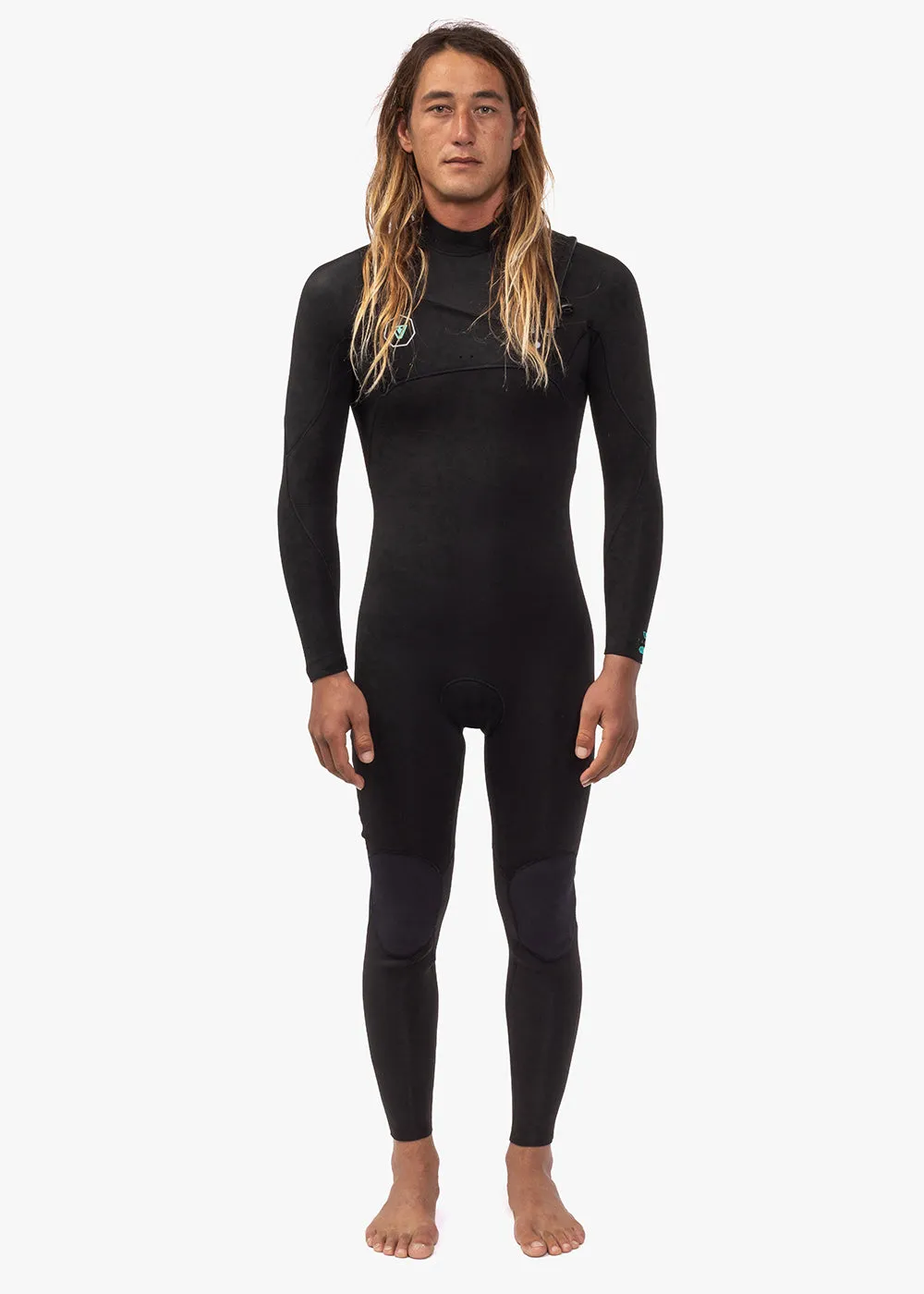 7 Seas 3-2 Full Chest Zip Wetsuit, BLK