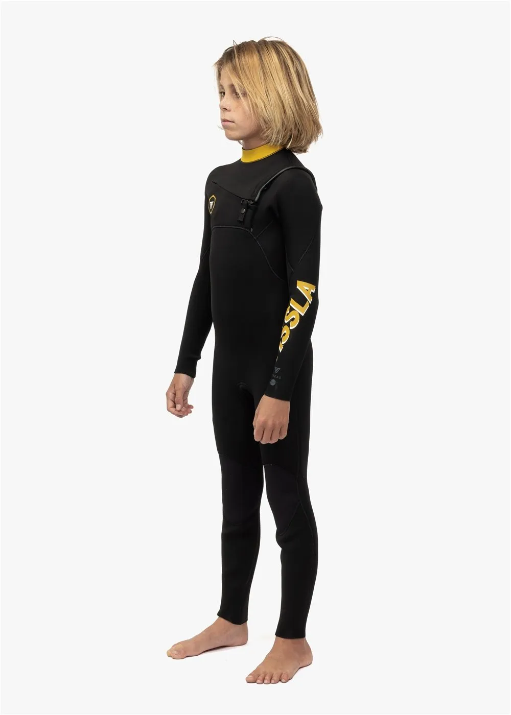 7 Seas Boys 4-3 Full Chest Zip Wetsuit, BWG