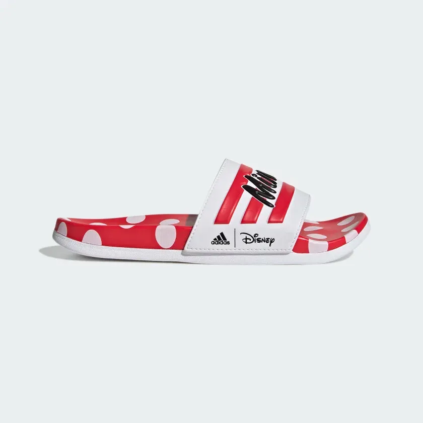 Adidas Adilette Comfort Minnie Mouse Slides -Red