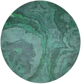 Agate Malachite 16 Round Pebble Placemat