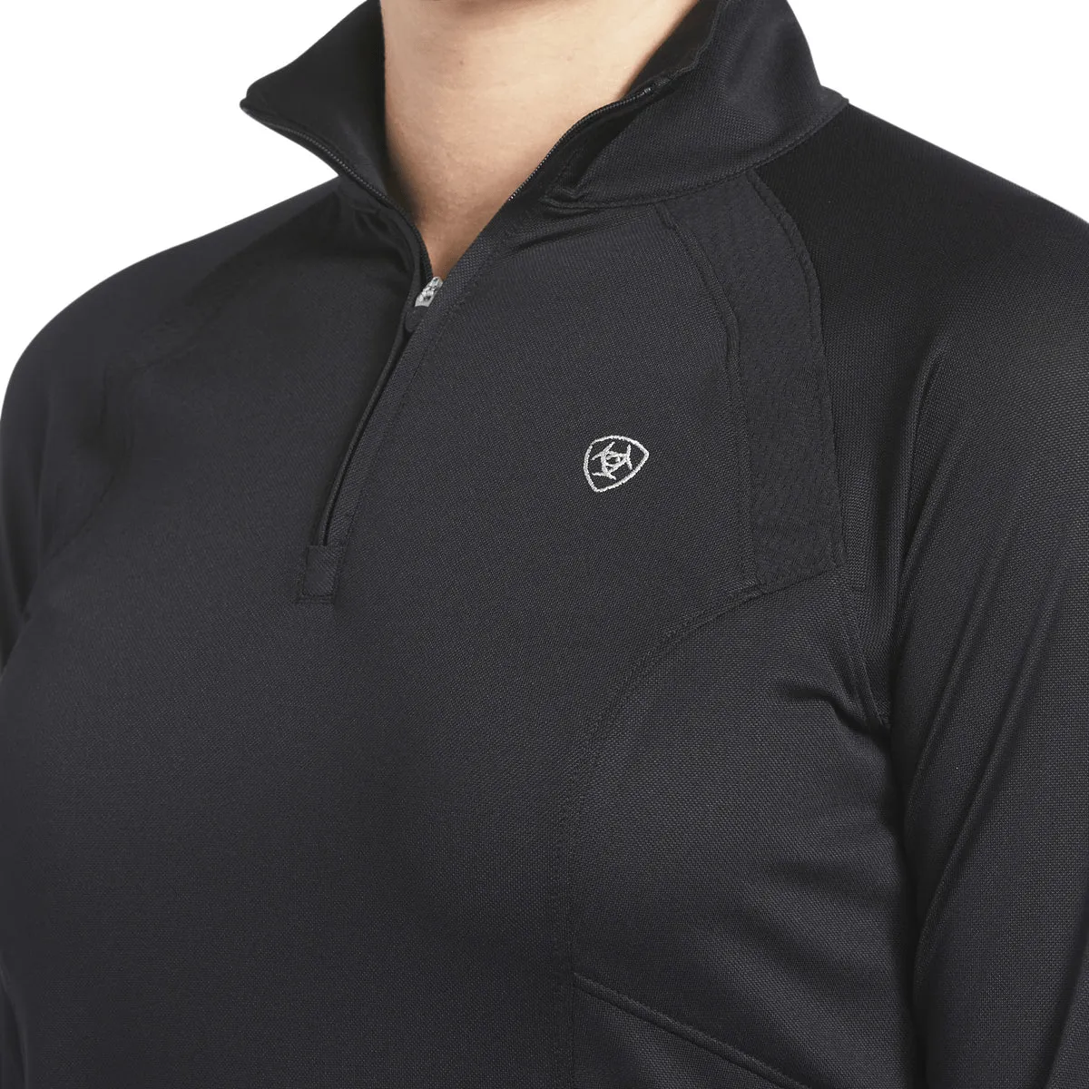 Ariat Womens Sunstopper 2.0 1/4 Zip Black