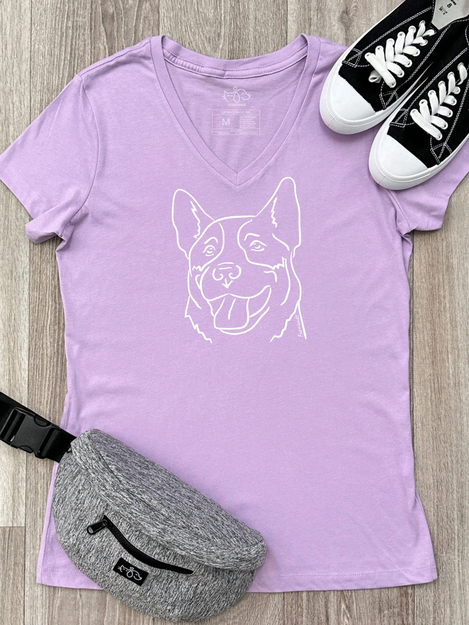 Australian Cattle Dog Emma V-Neck Tee