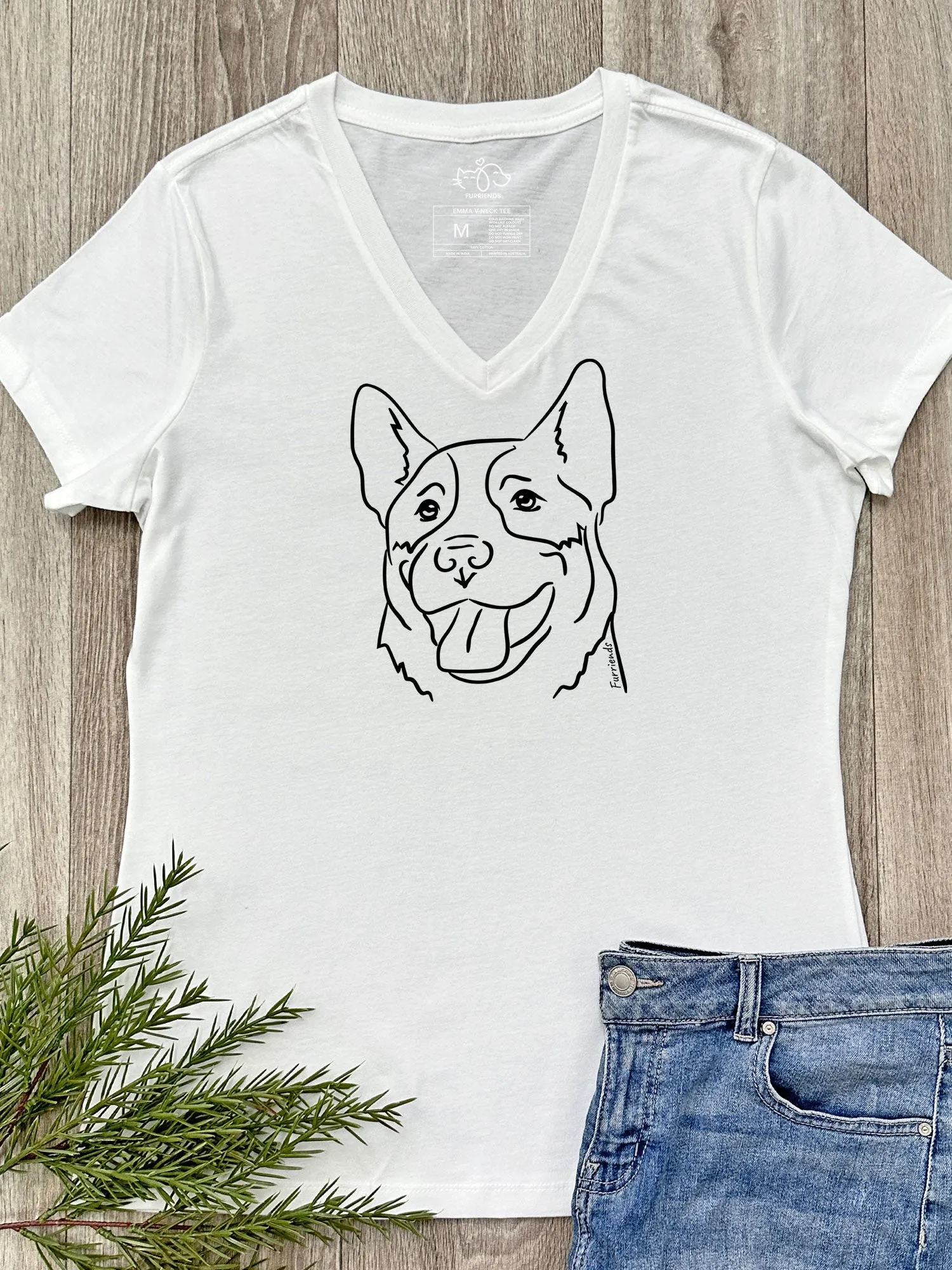 Australian Cattle Dog Emma V-Neck Tee