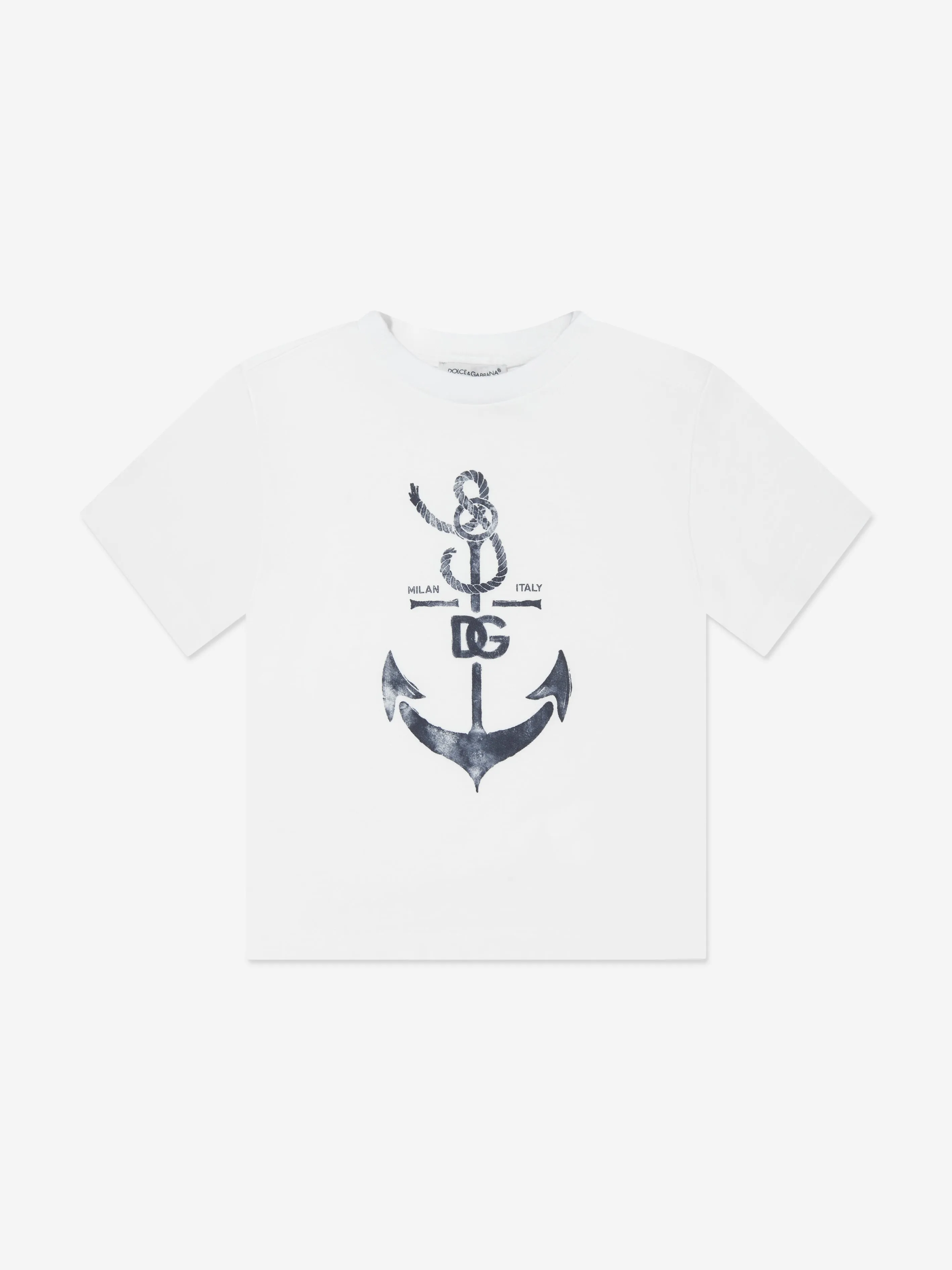 Baby Boys Anchor T-Shirt in White