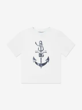 Baby Boys Anchor T-Shirt in White