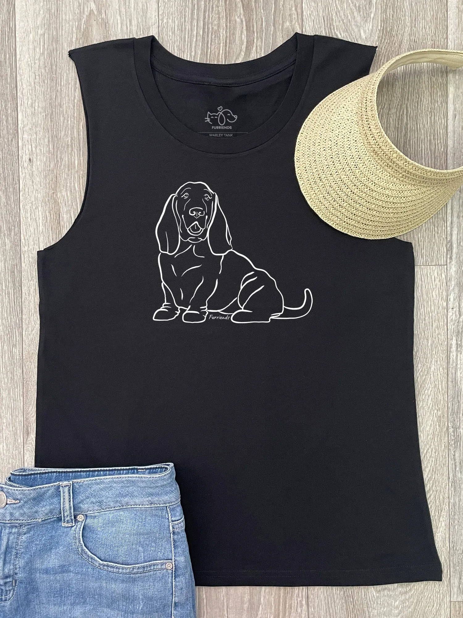 Basset Hound Marley Tank