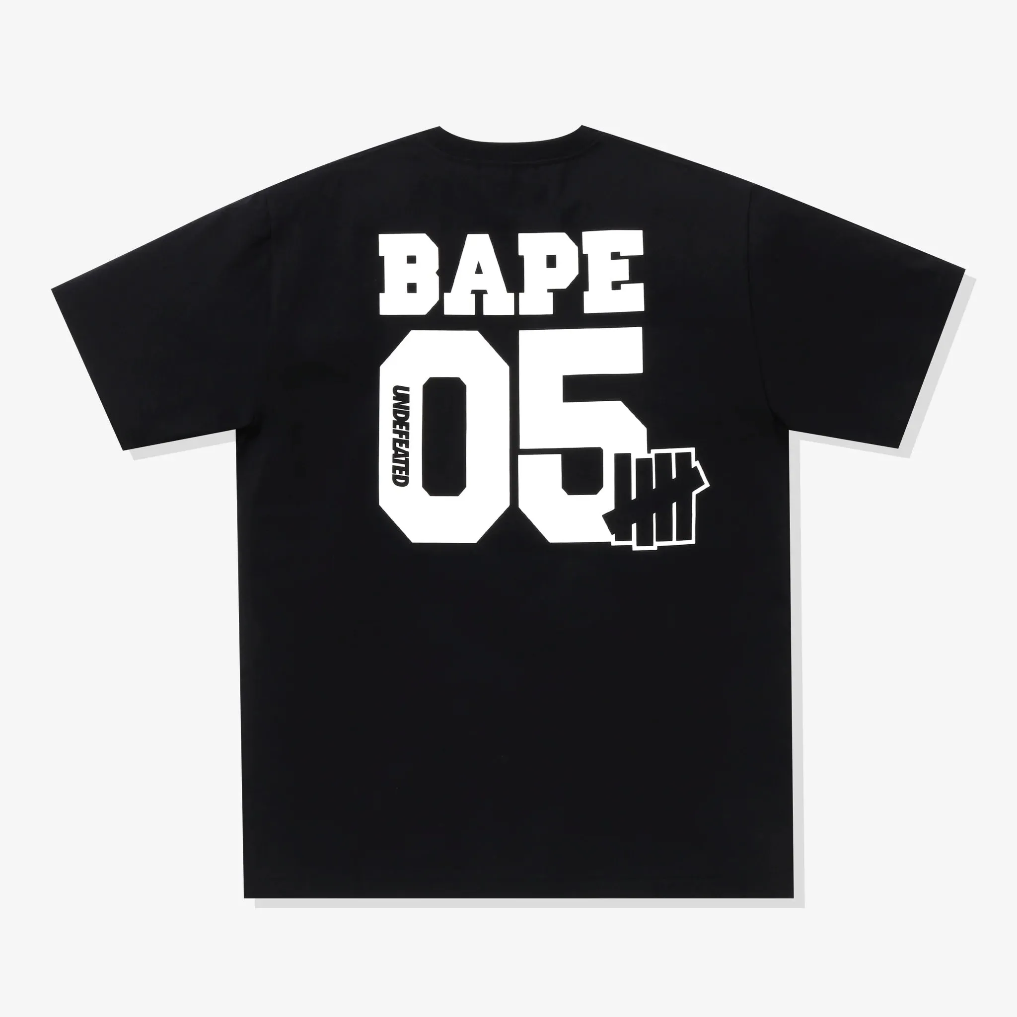 Bathing Ape X Undefeated College Tee Black