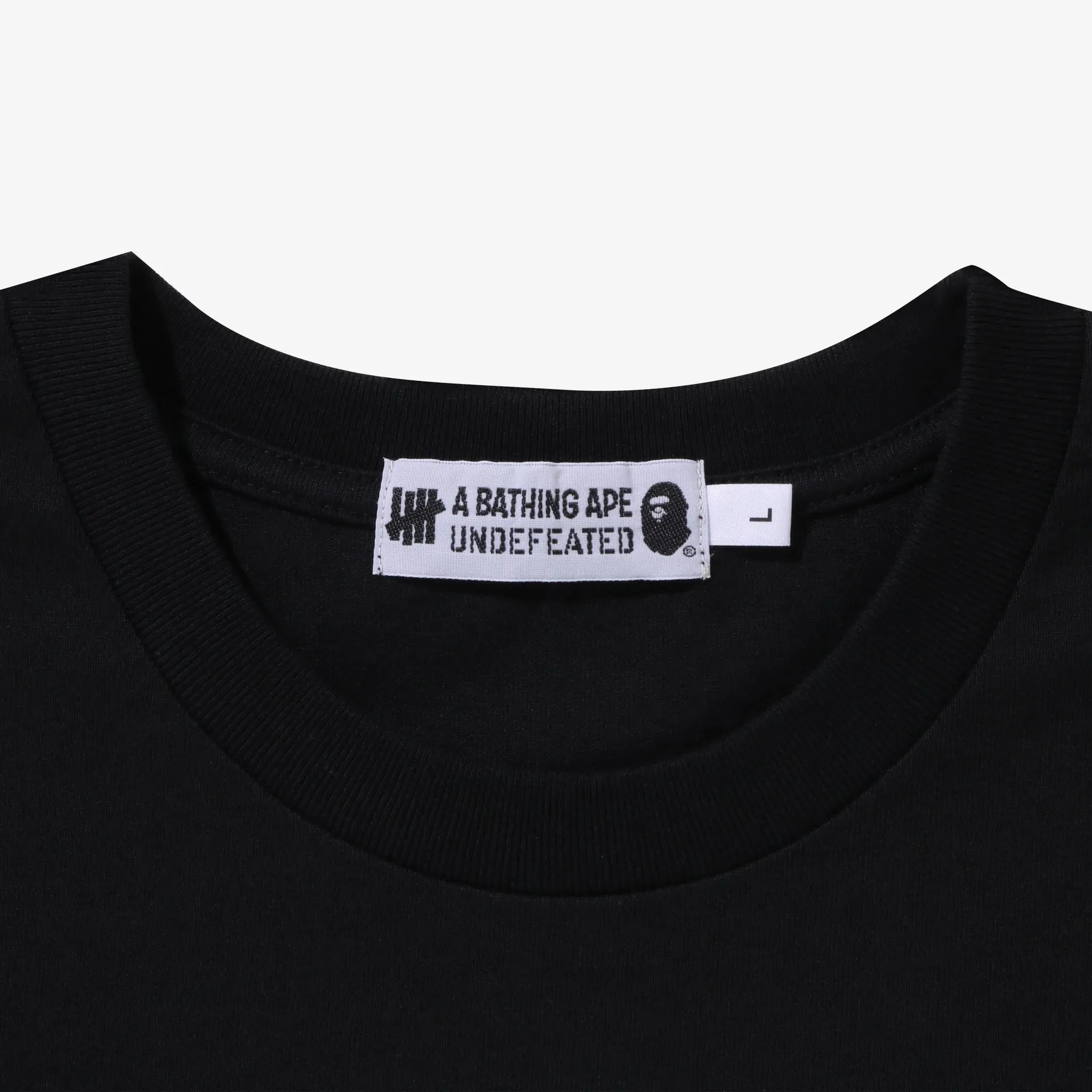 Bathing Ape X Undefeated College Tee Black