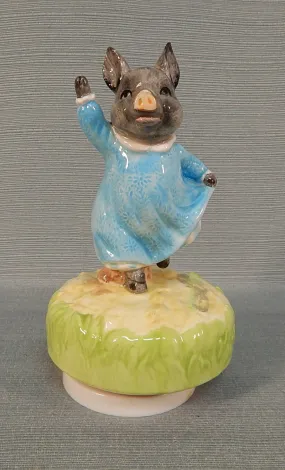 Beatrix Potter Pig-Wig Figurine Music Box