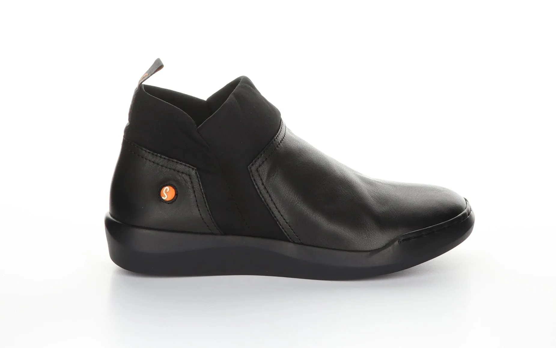 BELU598SOF BLACK Elasticated Ankle Boots