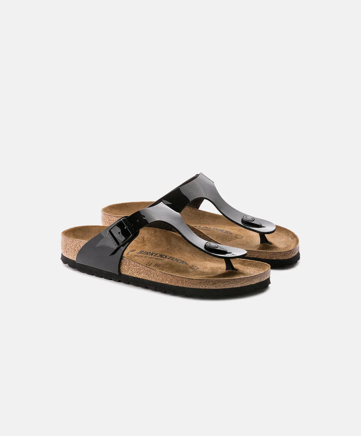 Birkenstock Gizeh Birko-Flor Black Patent Sandals