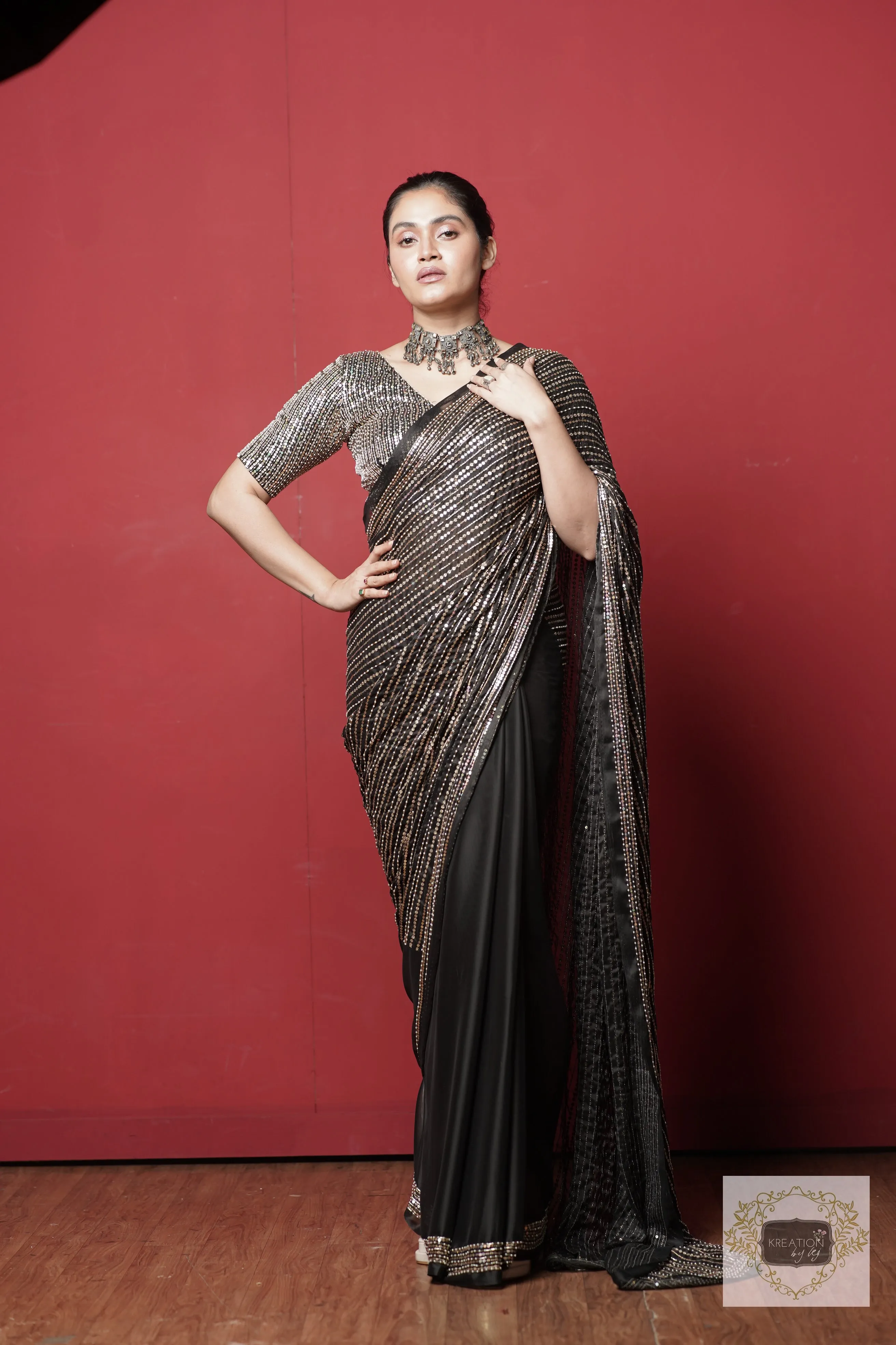 Black Chand Sifarish Saree