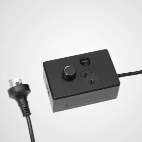 Black Plug-In Dimmer