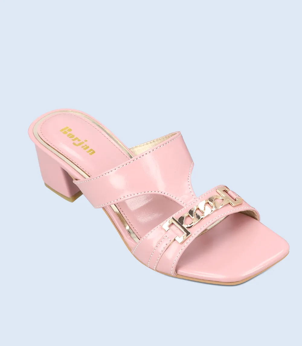 BW9360-T PINK-Women Slipper Heel