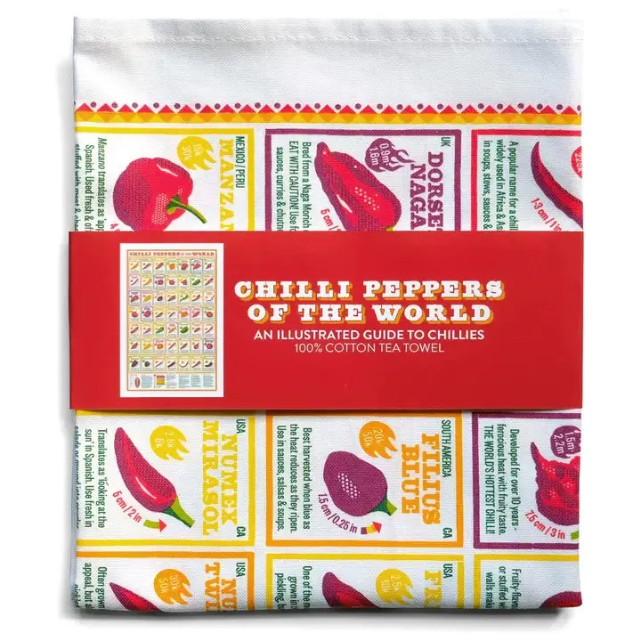 Chili Peppers of the World Dish Towel