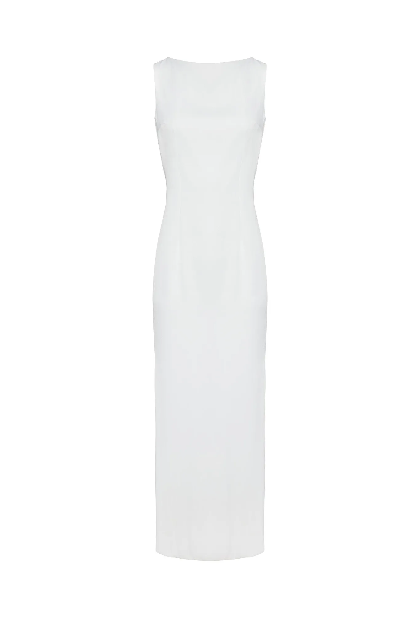 Ciara Daisy Gown in White Silk