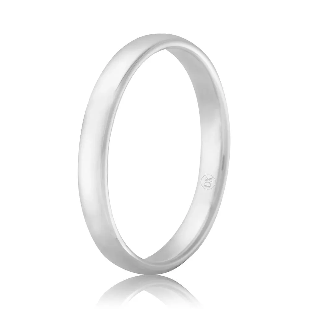 Classic Comfort 2.5mm - 9ct White Gold