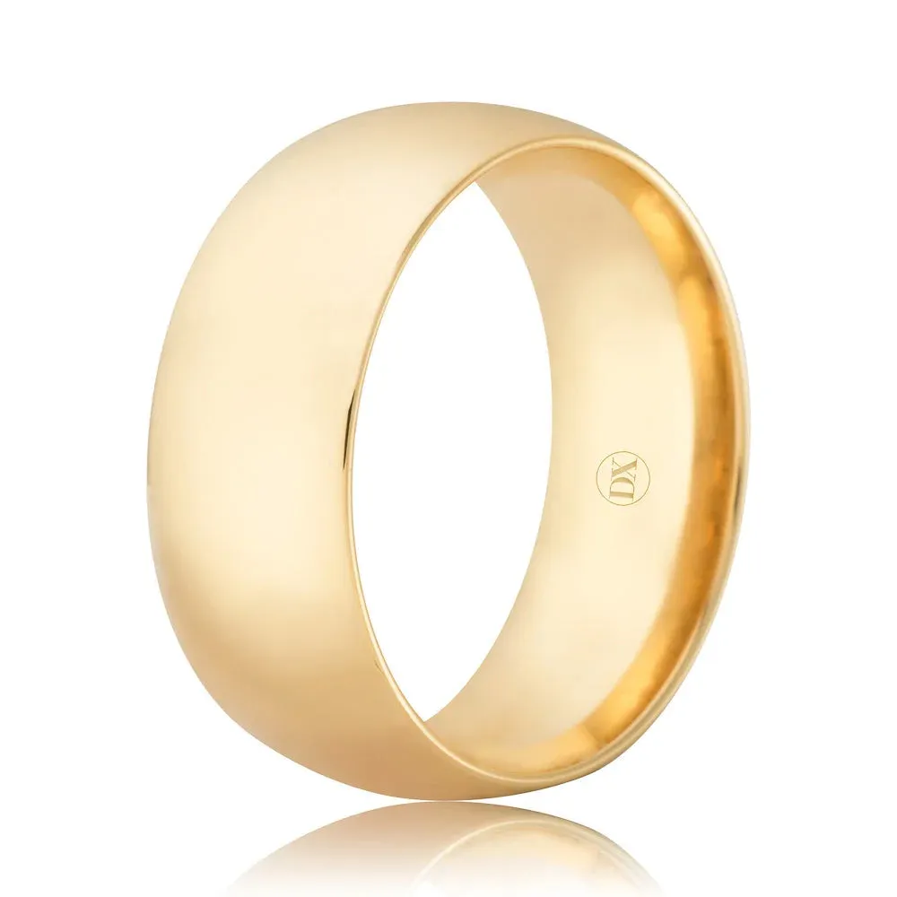 Classic Comfort 8mm - 18ct Yellow Gold