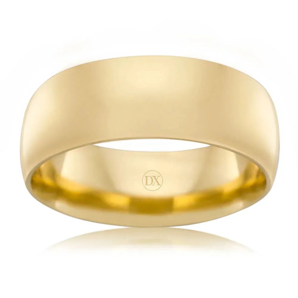 Classic Comfort 8mm - 18ct Yellow Gold