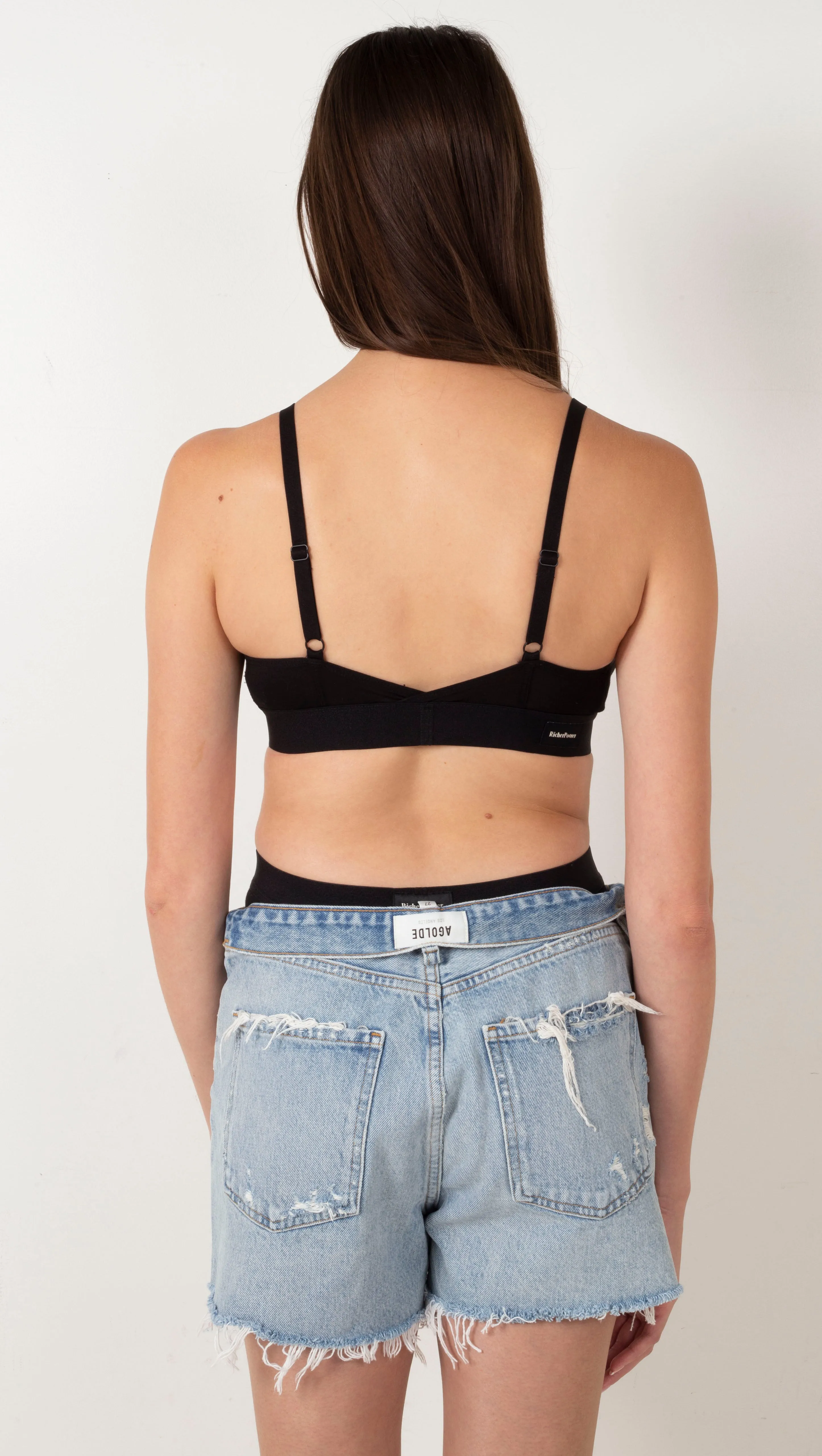 Cotton Modal Classic Bralette - Black