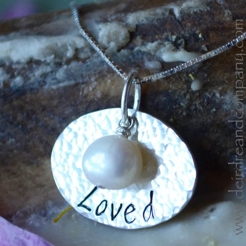 Customizable Loved Necklace in Silver