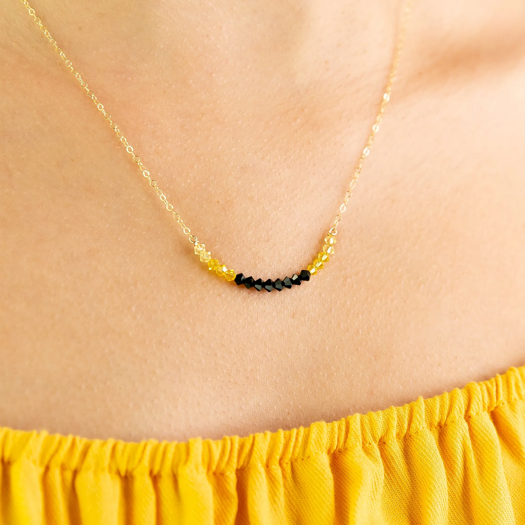 Endometriosis Awareness Necklace - Benefits Endo Black