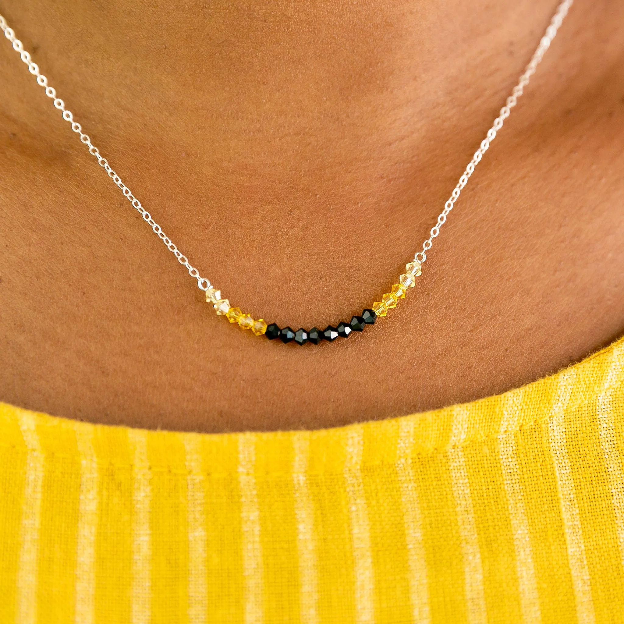 Endometriosis Awareness Necklace - Benefits Endo Black