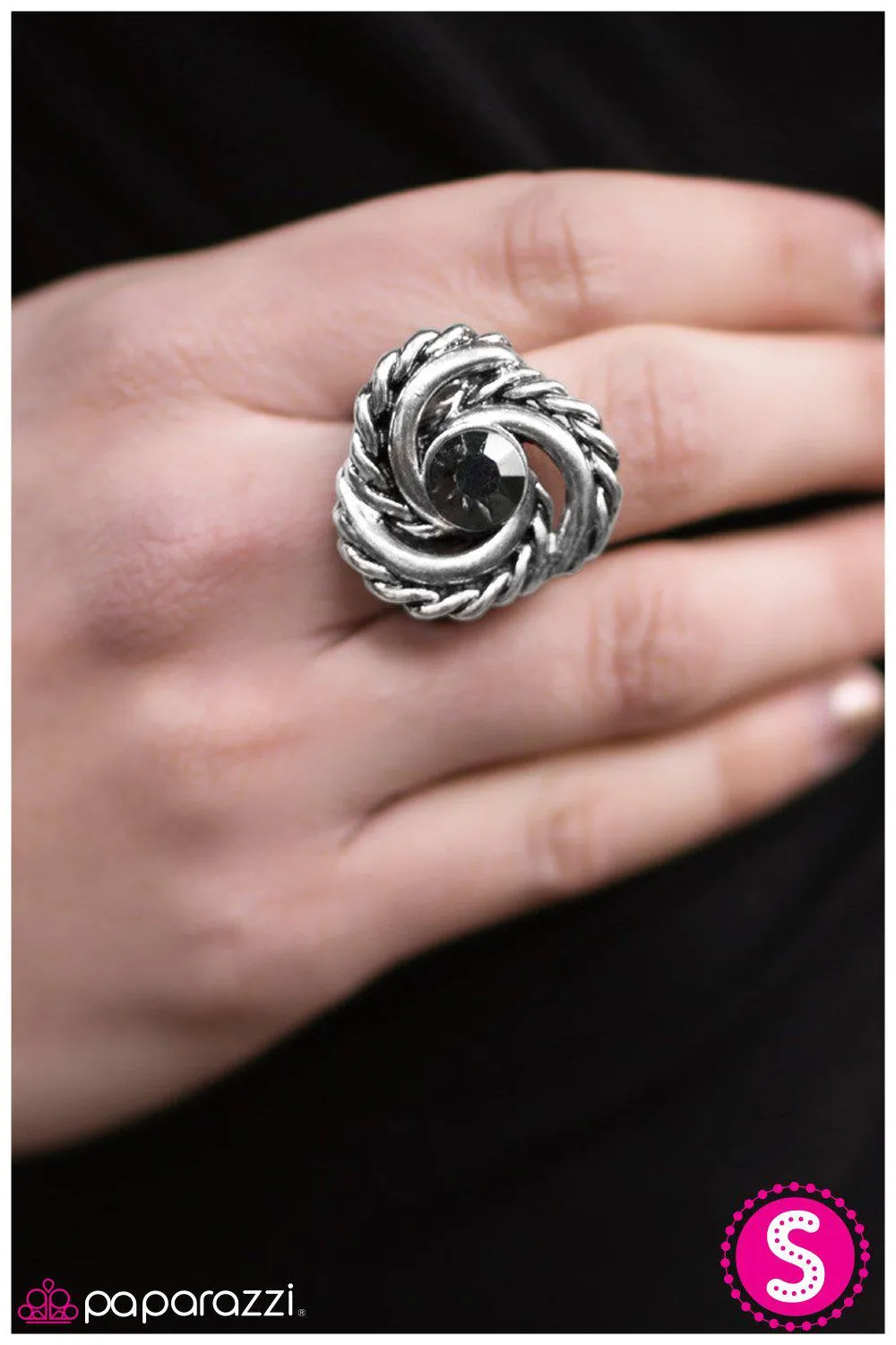 Eye Of The Hurricane Silver Ring - Paparazzi Accessories