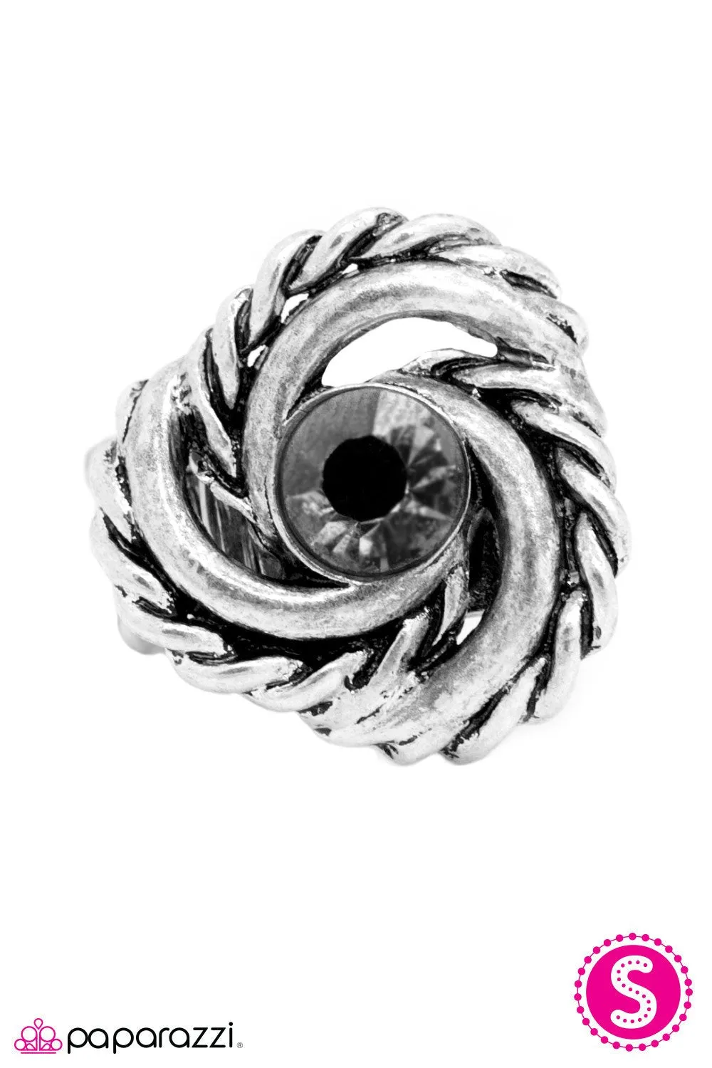 Eye Of The Hurricane Silver Ring - Paparazzi Accessories