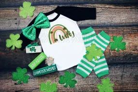 Girls St Patrick’s Day shirt, Feelin Lucky shirt, Kid's St Patrick’s Day shirt, Personalized St Patricks Day shirt, kids Irish shirt, Clover