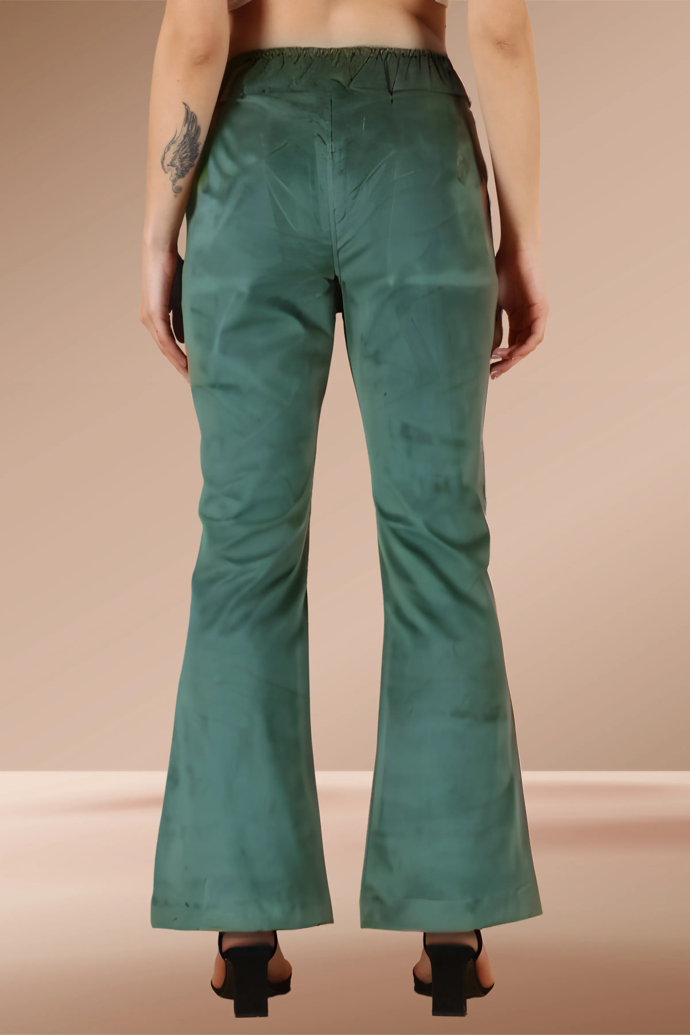 Green Corduroy Bell Bottom