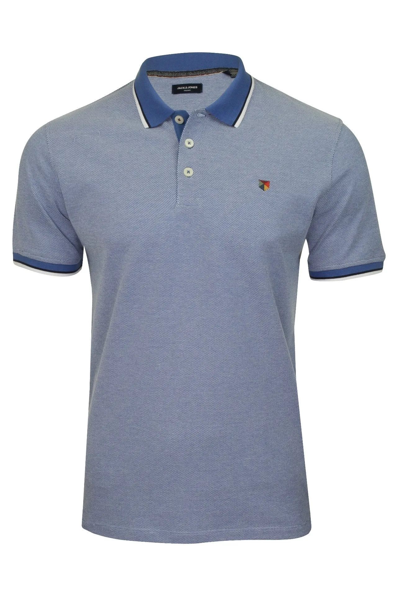 Jack & Jones Mens Polo T-Shirt 'JPRWIN Blu'