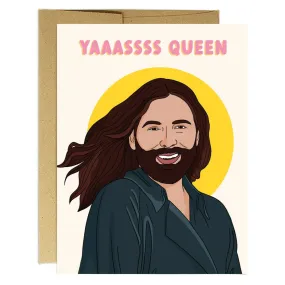 JVN Yas Queen Encouragement Card by Party Mountain Paper