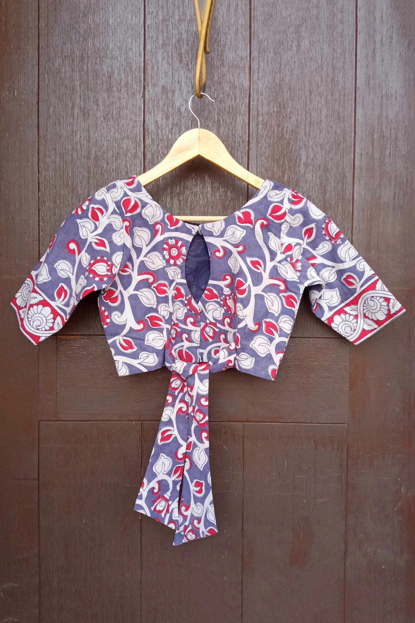 Knotting Hill Cotton Kalamkari Blouse