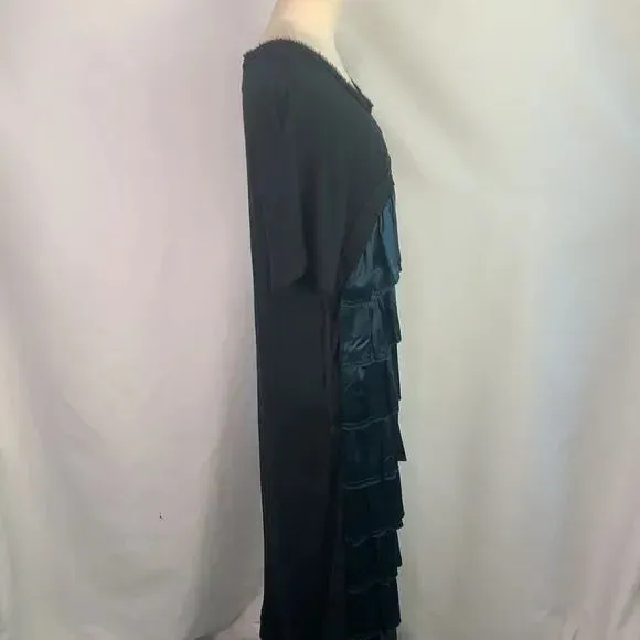 Lanvin VTG black with bow top/layered bottom dress