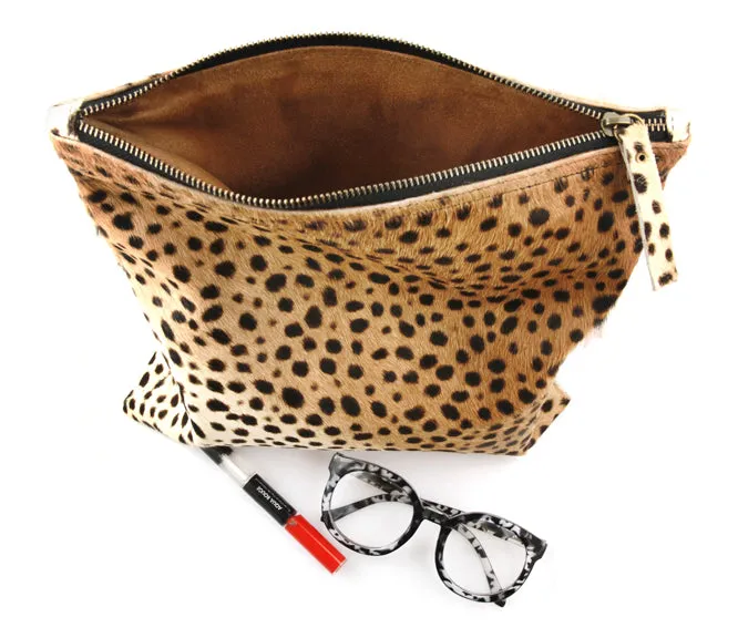 Leopard Foldover Clutch