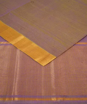 Light lavender handwoven mangalagiri cotton saree