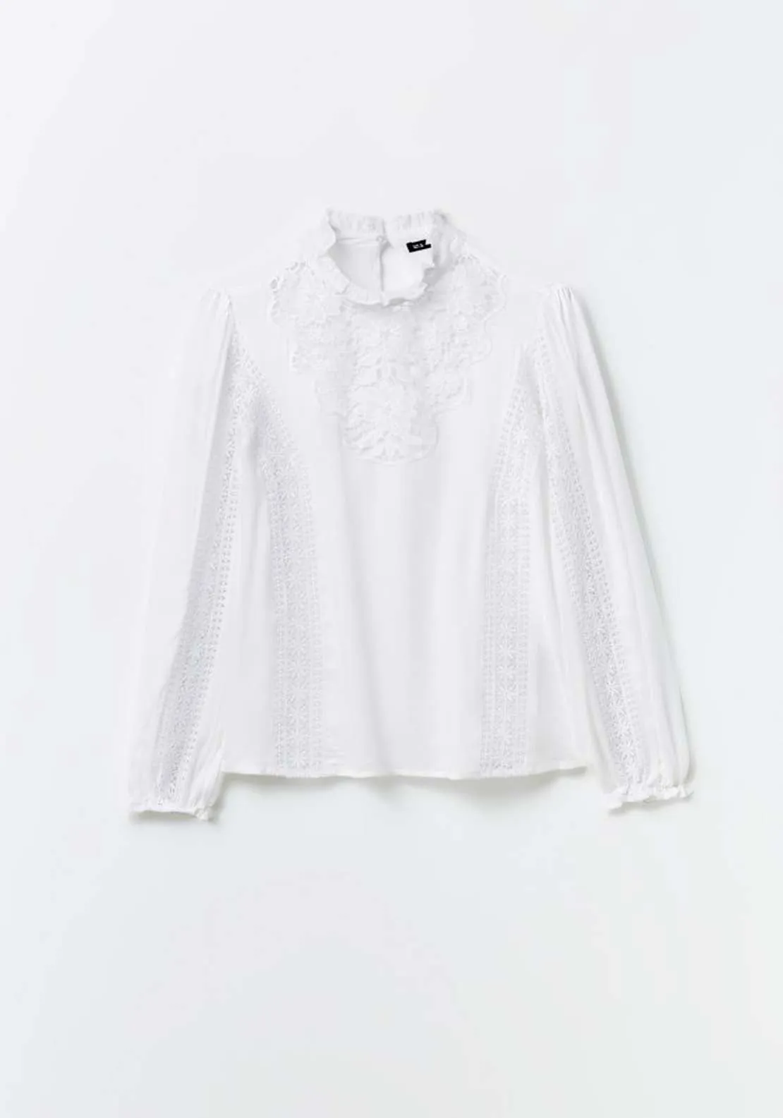 Long Sleeve Lace Romantic Blouse