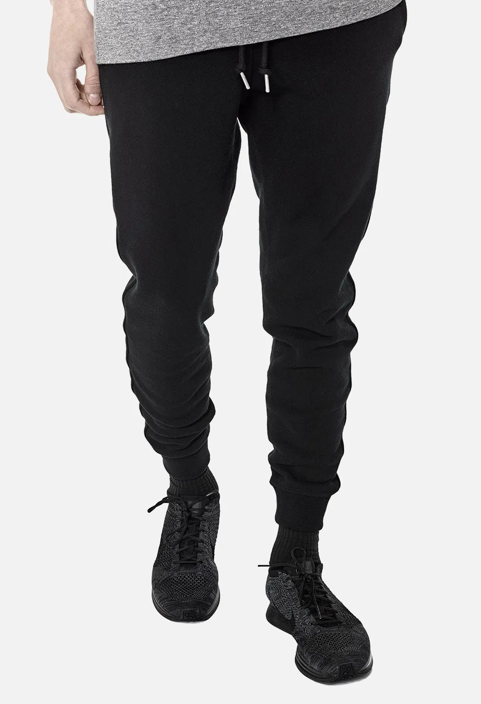 Loopwheel Ebisu Sweatpants / Black