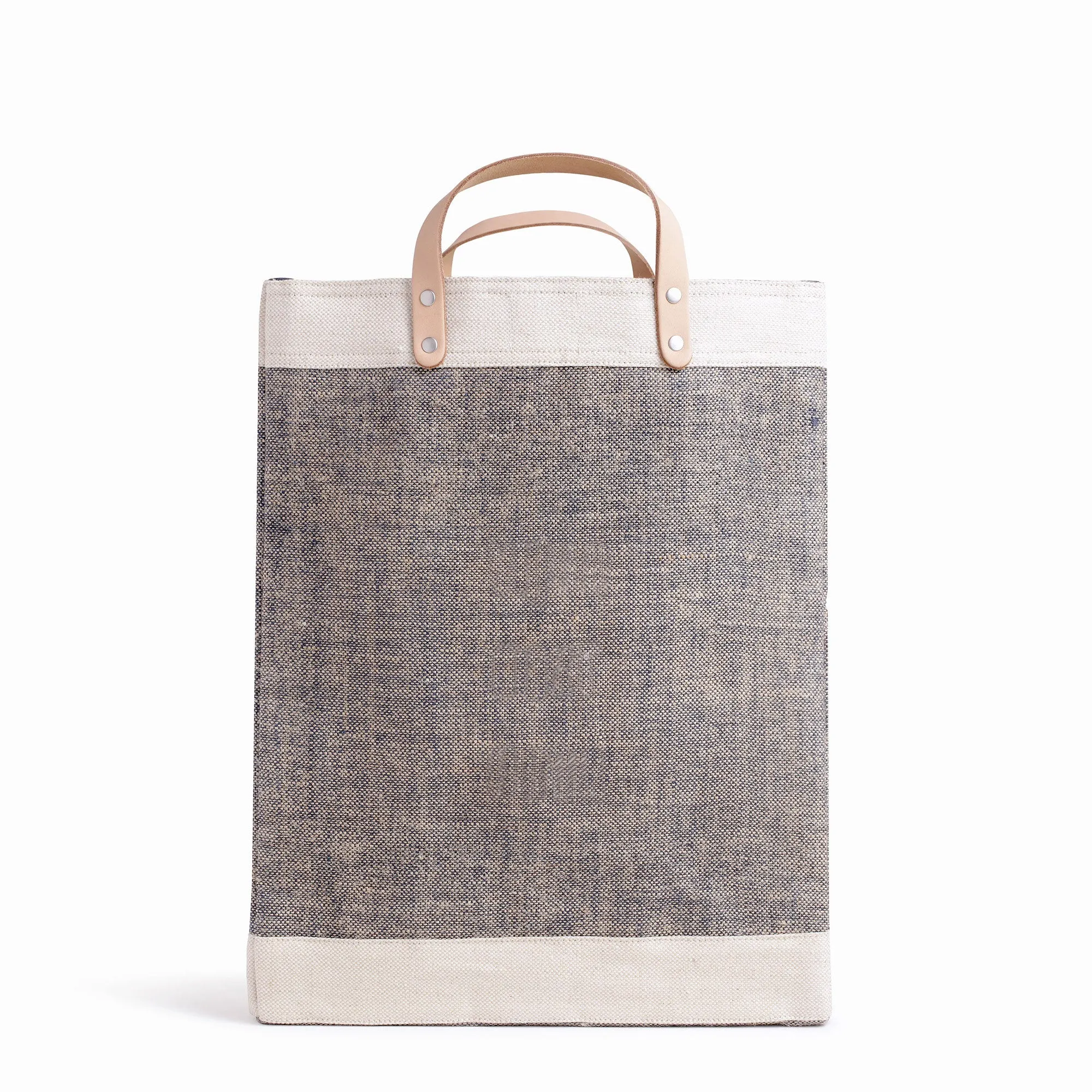 Market Bag in Chambray with Monogram