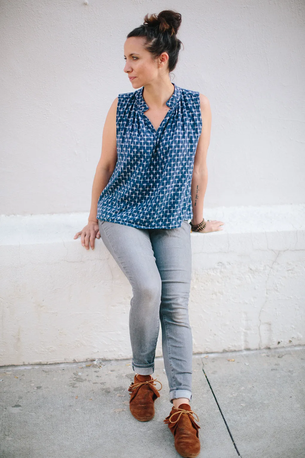 Matcha Top, Blouse Sewing Pattern by Sew Liberated