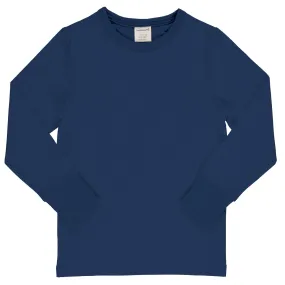 Maxomorra Navy Long Sleeved Top