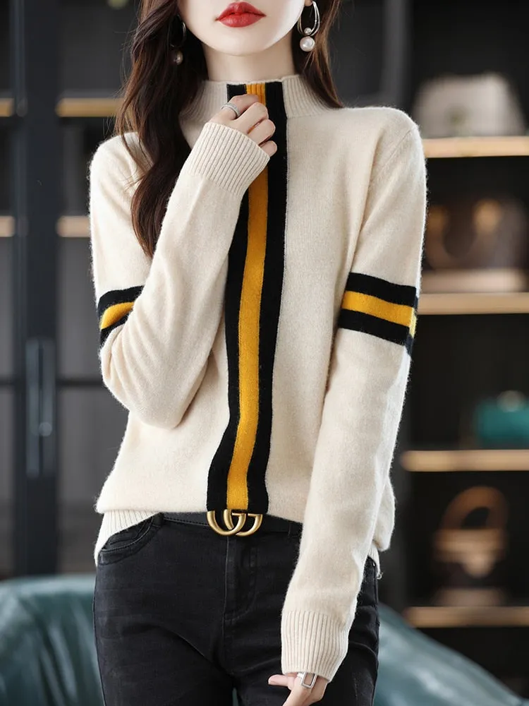 Merino Wool Turtleneck Sweater