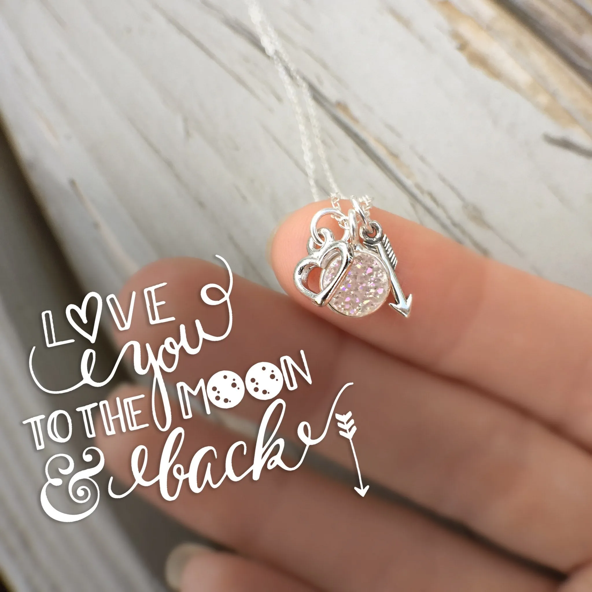 moon & back necklace