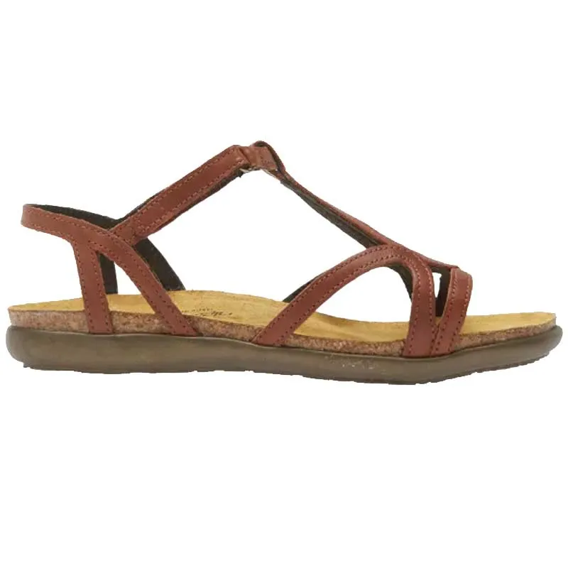 Naot Women's Dorith Sandal - Soft Chestnut Leather