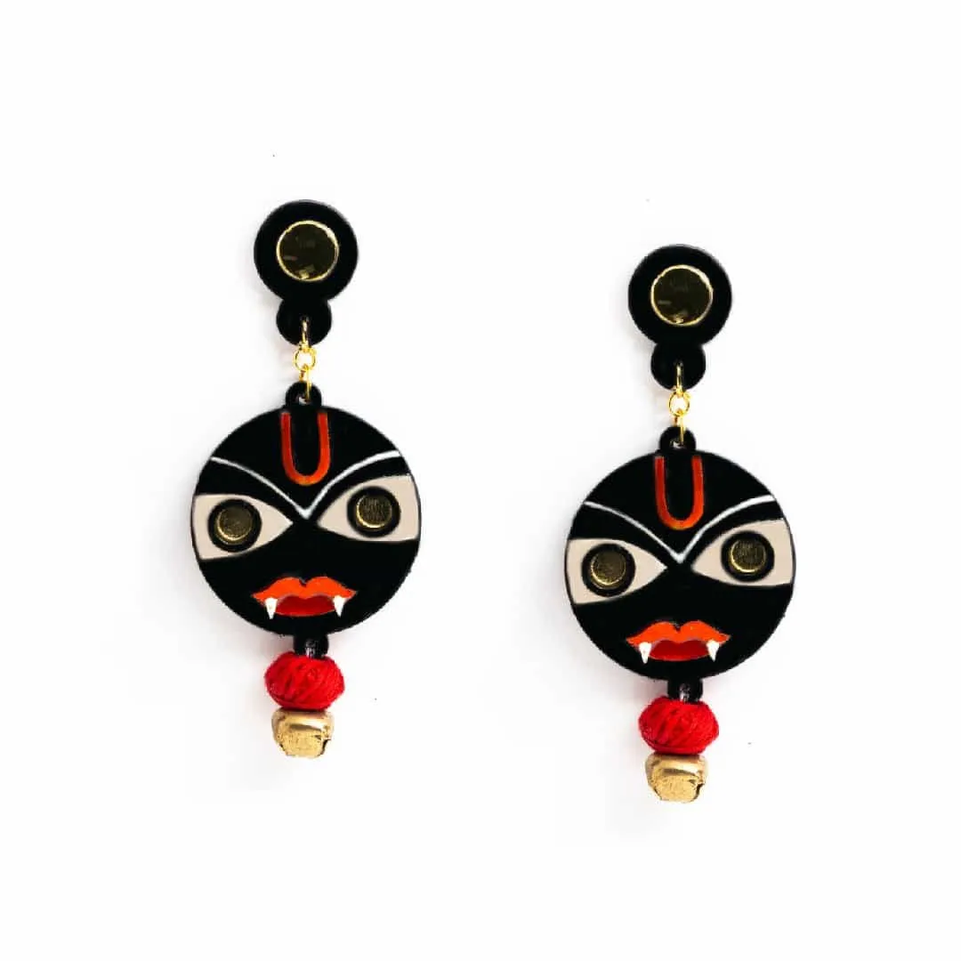 Nazarbattu wooden Earring