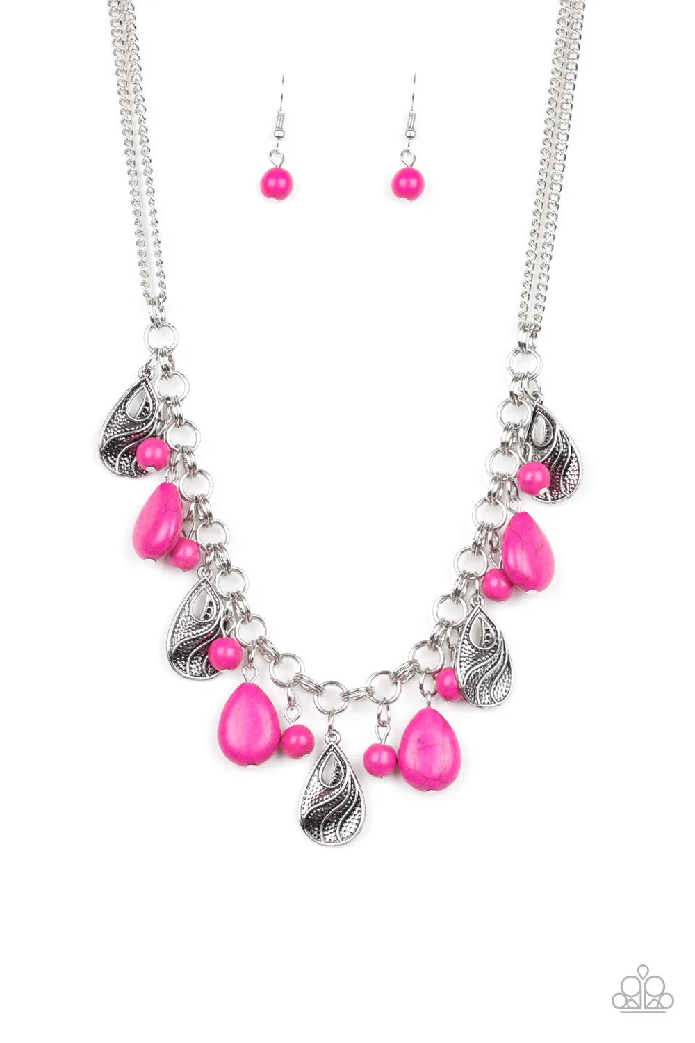 Paparazzi Necklace ~ Terra Tranquility - Pink