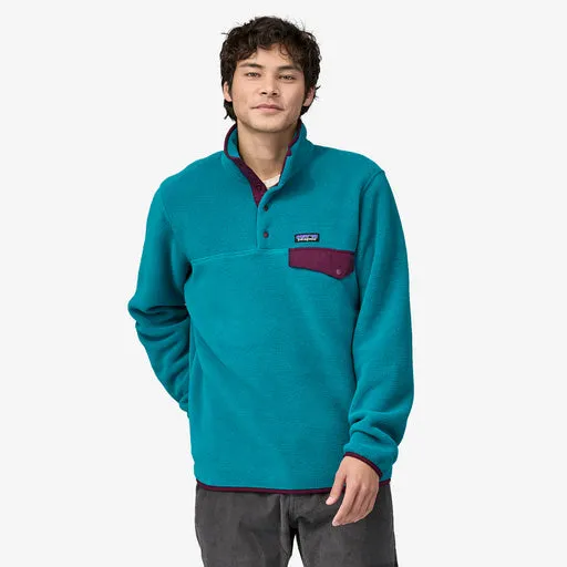 PATAGONIA Men's Lightweight Synchilla Snap-T Fleece Pullover Belay Blue